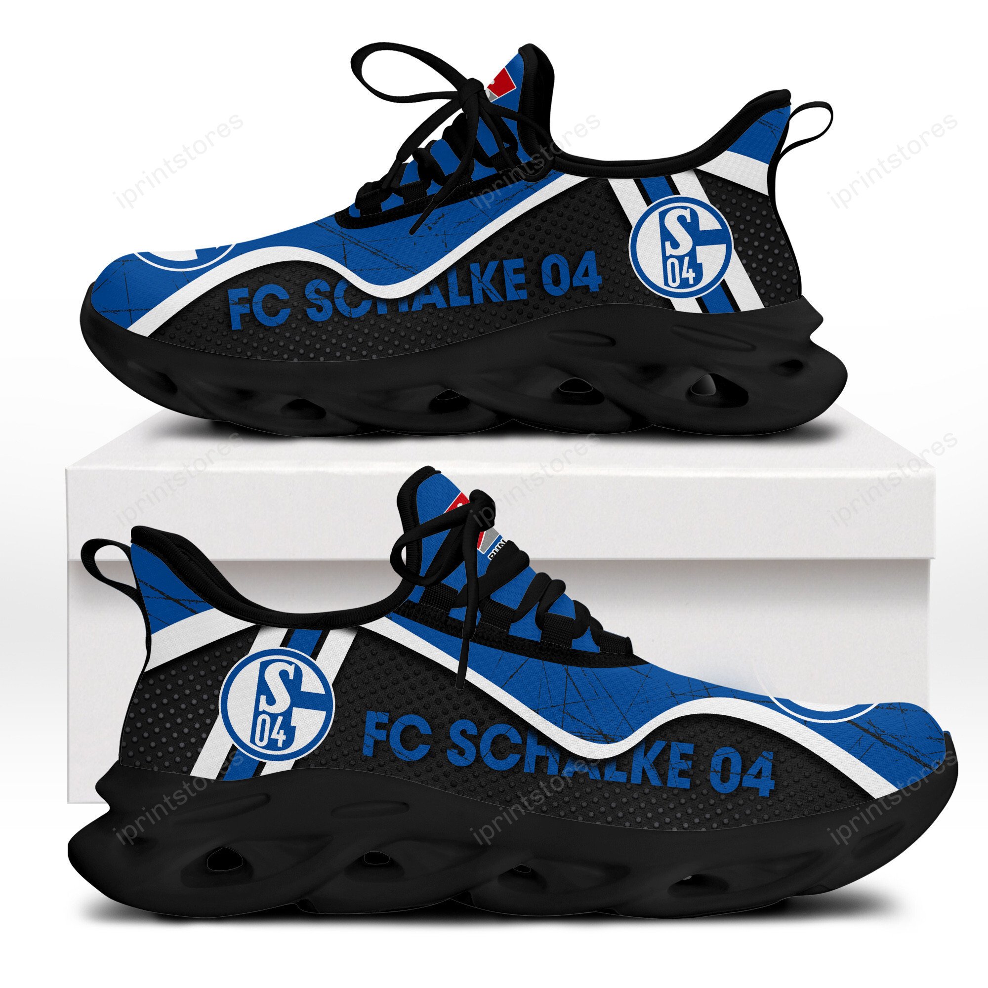 FC Schalke 04 Kratzfester Vintage-Stil Schuhe