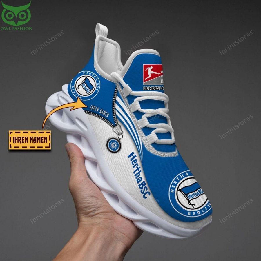 Hertha BSC Reißverschlussmuster Schuhe – Bild 3
