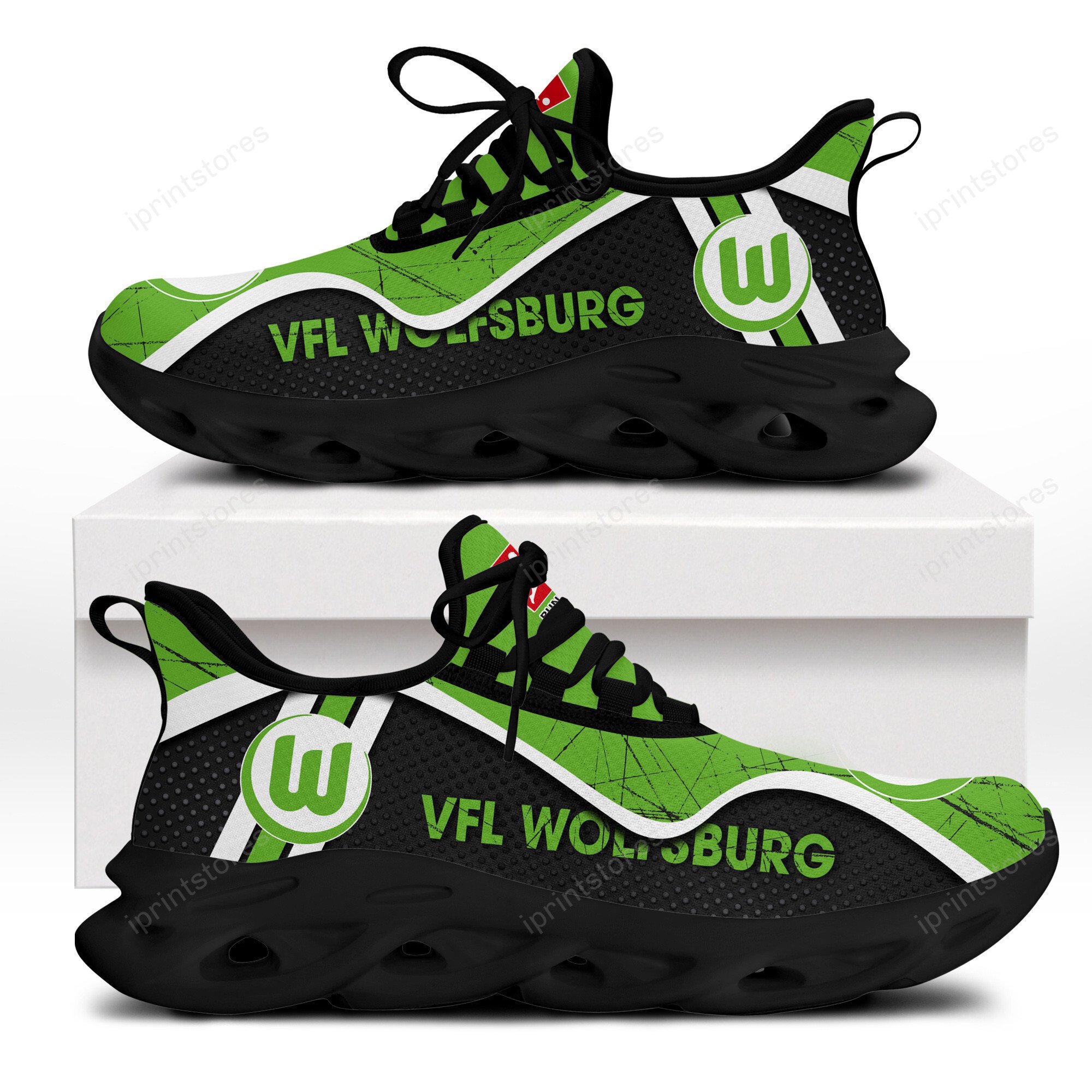 VfL Wolfsburg Kratzfester Vintage-Stil Schuhe