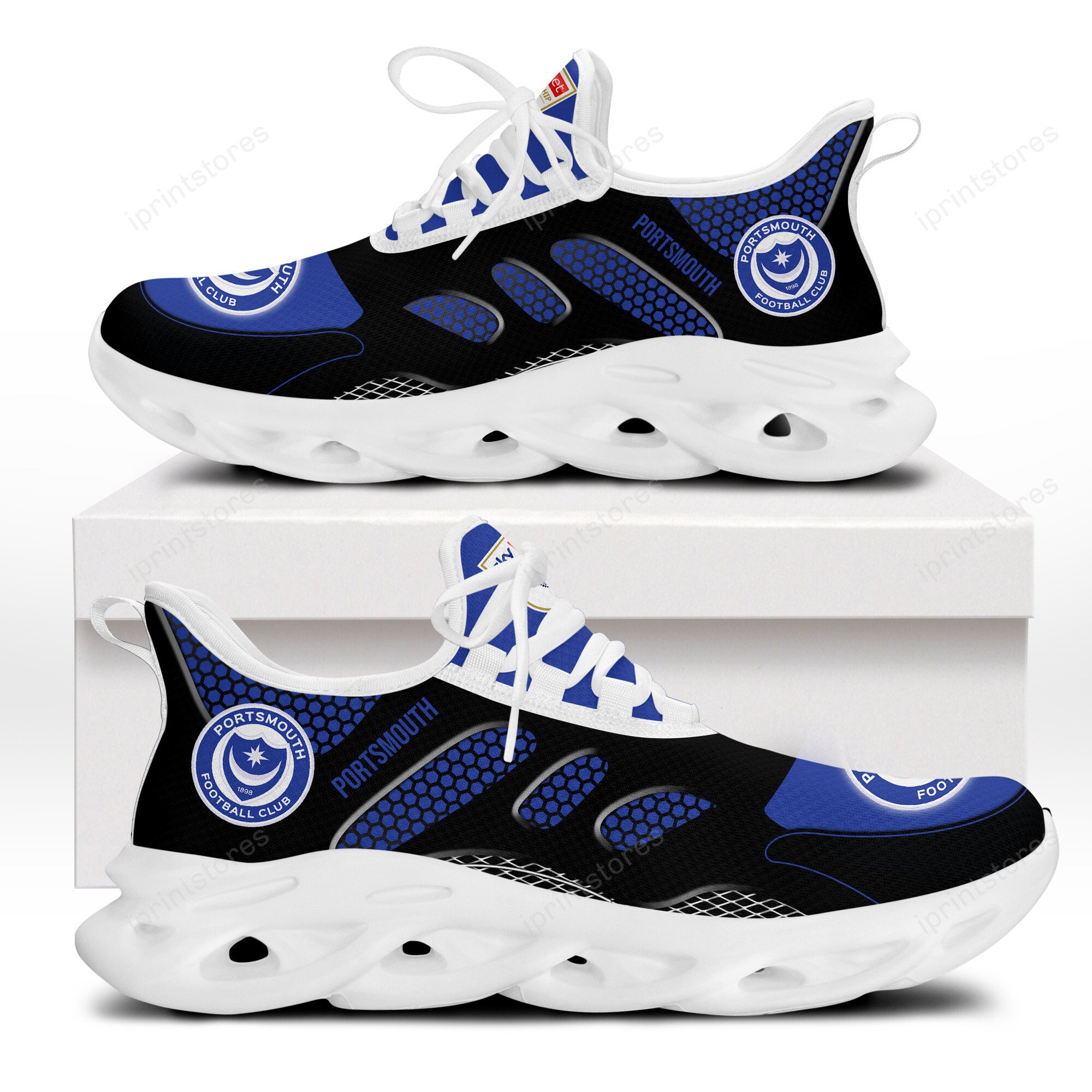 Portsmouth F.C. Großes Logo Schuhe