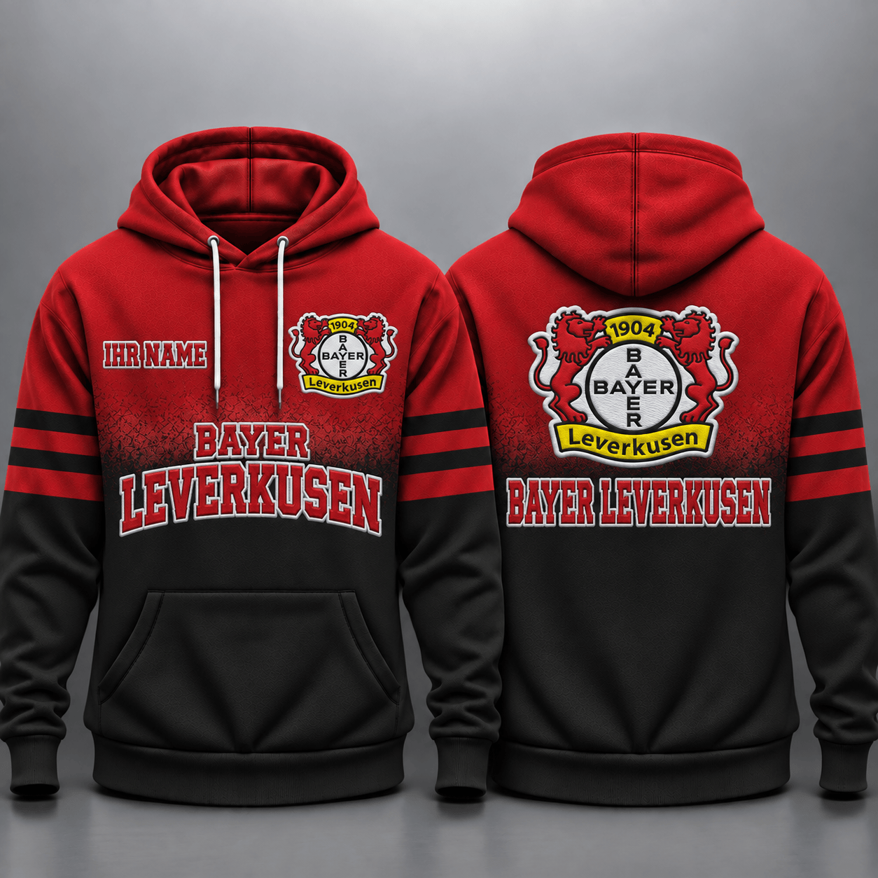 Bayer Leverkusen Kapuzensweatshirt - B04 Ombré Hoodie