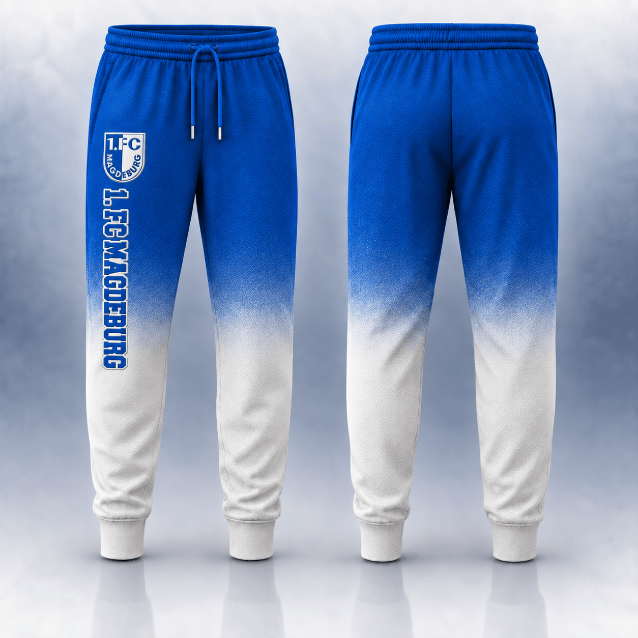 1. FC Magdeburg Kapuzensweatshirt - FCM Ombré Hoodie – Bild 2