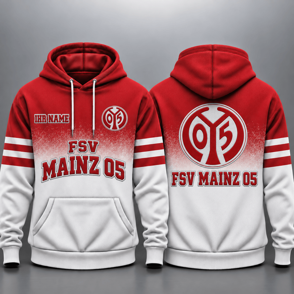 1. FSV Mainz 05 Kapuzensweatshirt - M05 Ombré Hoodie