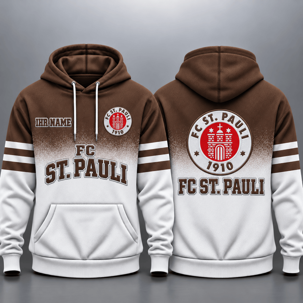 FC St. Pauli Kapuzensweatshirt - STP Ombré Hoodie