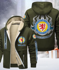Eintracht Braunschweig Gefütterte Kapuzenjacke - BTSV Samt Zip-Hoodie