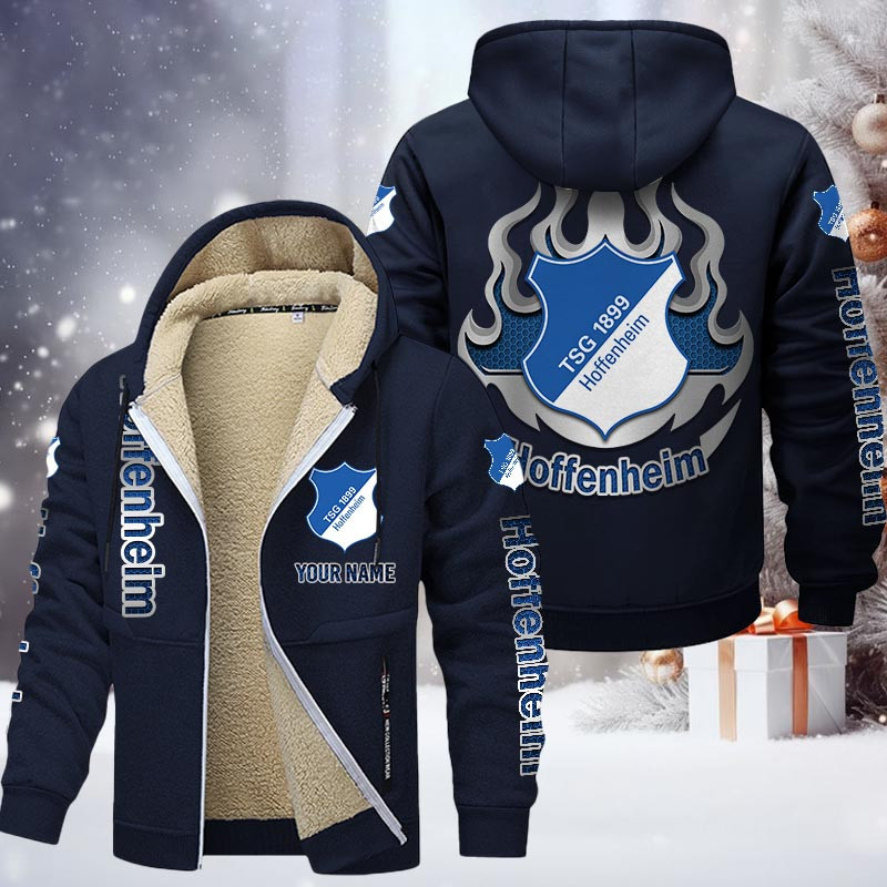 TSG Hoffenheim Gefütterte Kapuzenjacke - TSG Samt Zip-Hoodie – Bild 7