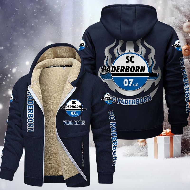 SC Paderborn Gefütterte Kapuzenjacke - SCP Samt Zip-Hoodie – Bild 7