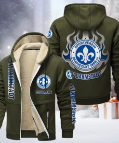 Darmstadt 98 Gefütterte Kapuzenjacke - D98 Samt Zip-Hoodie