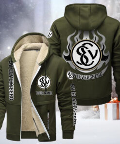 SV Elversberg Gefütterte Kapuzenjacke - SVE Samt Zip-Hoodie
