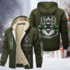 Borussia Monchengladbach Gefütterte Kapuzenjacke - BMG Samt Zip-Hoodie