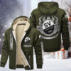 SV Sandhausen Gefütterte Kapuzenjacke - SVS Samt Zip-Hoodie