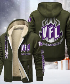 VfL Osnabruck Gefütterte Kapuzenjacke - VFL Samt Zip-Hoodie