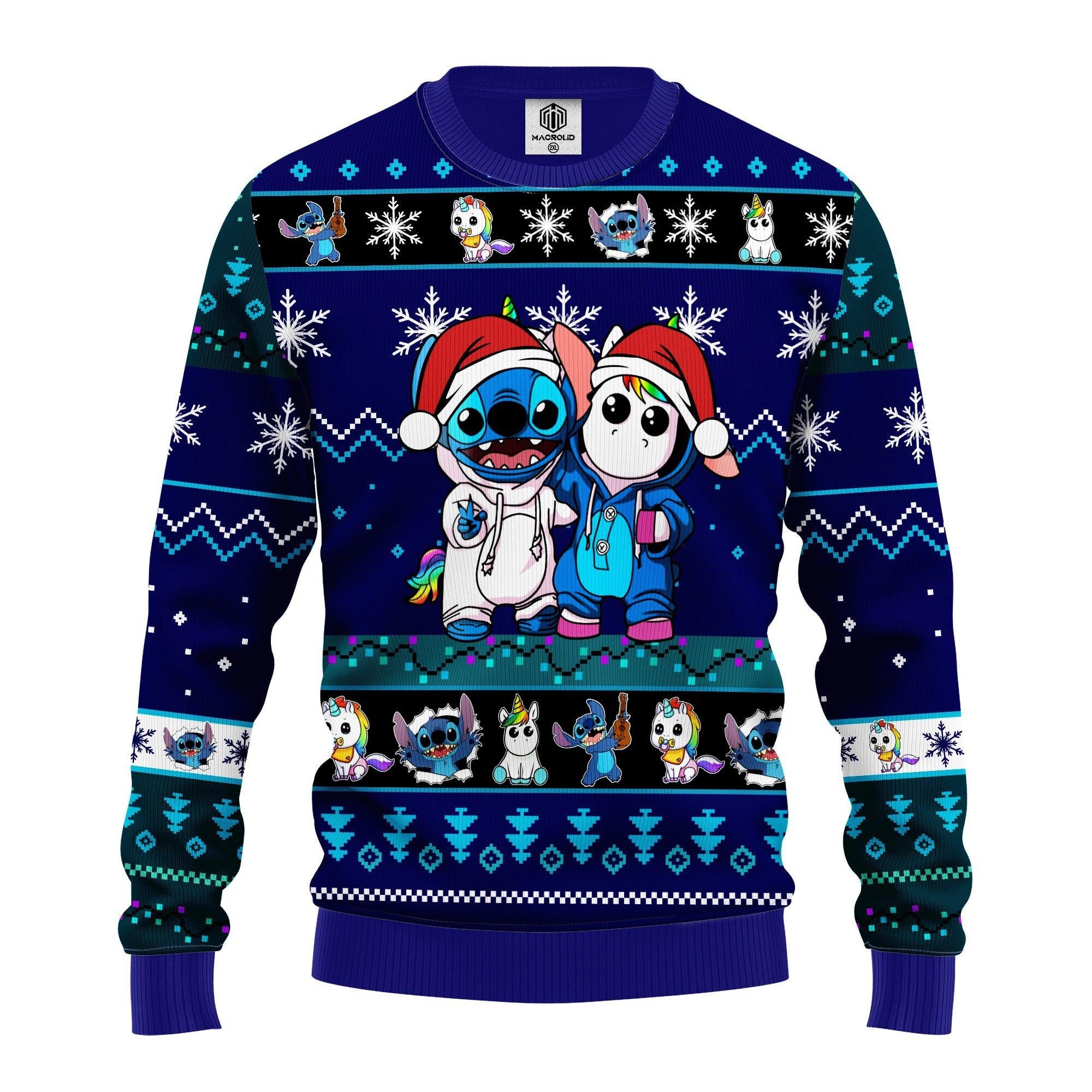 Stitch Weihnachtspullover - Lilo & Stitch Disney Ugly Christmas Sweater 5