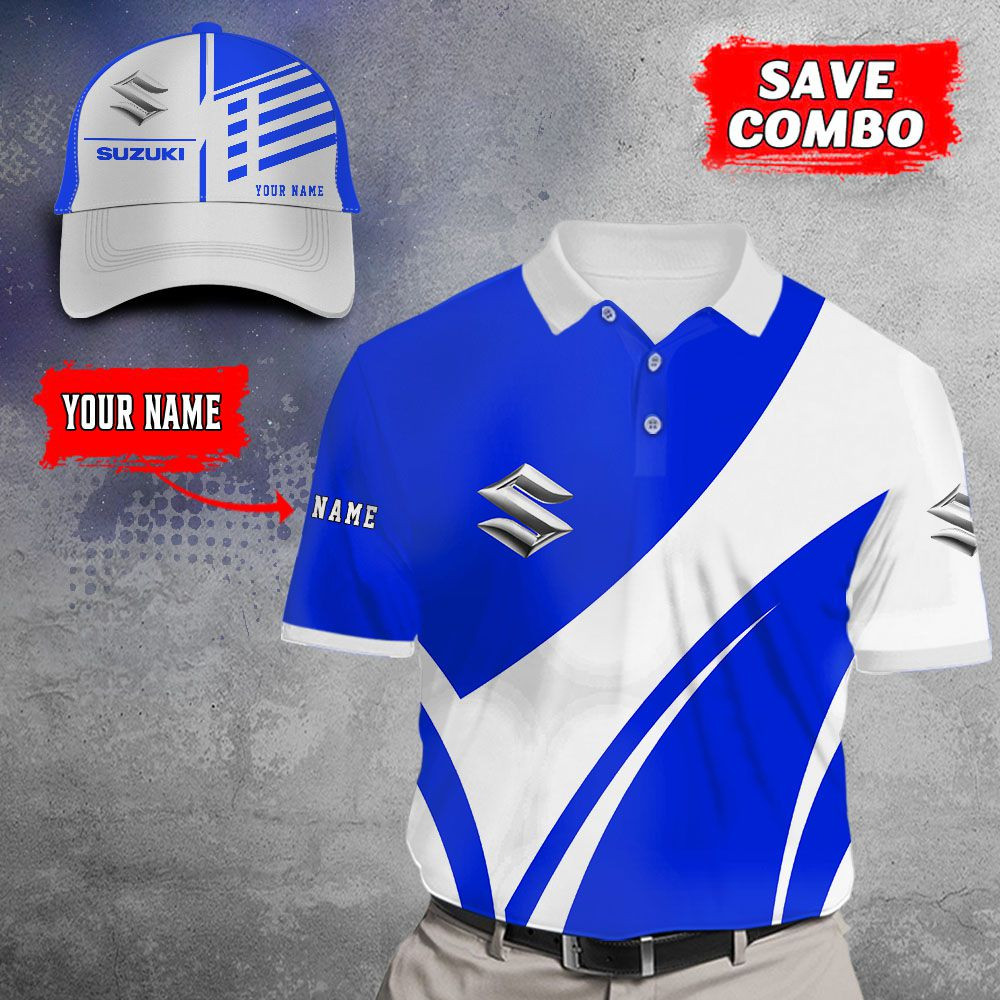 Suzuki Blue Poloshirt – Bild 4