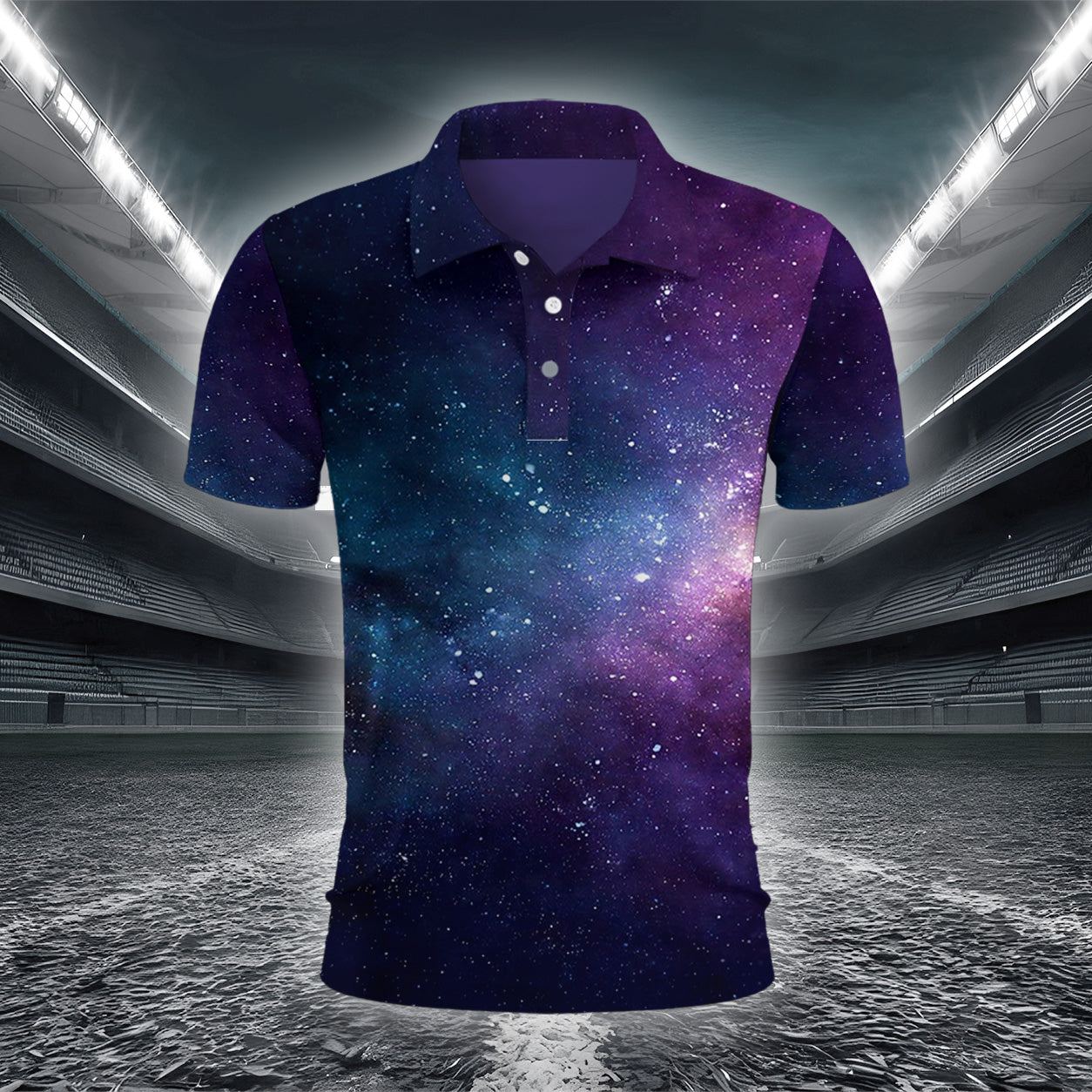 Blauer Ozean-Planet Poloshirt – Bild 2