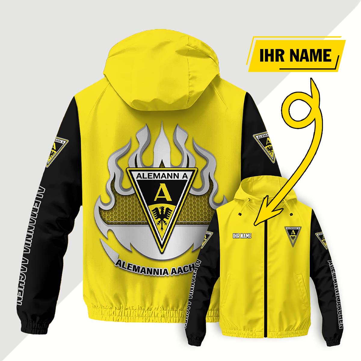 Alemannia Aachen Windjacke - AAC Windbreaker – Bild 4