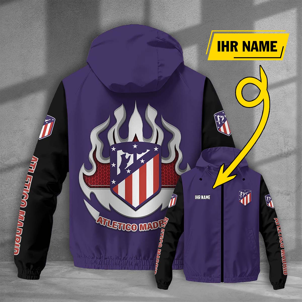Atletico Madrid FC Windjacke - ATM Windbreaker