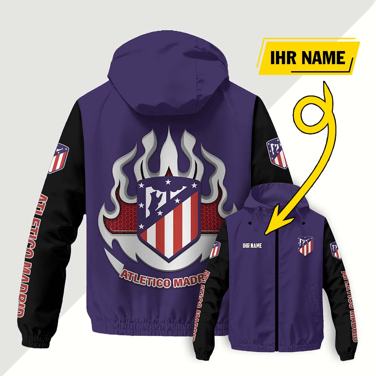Atletico Madrid FC Windjacke - ATM Windbreaker – Bild 4