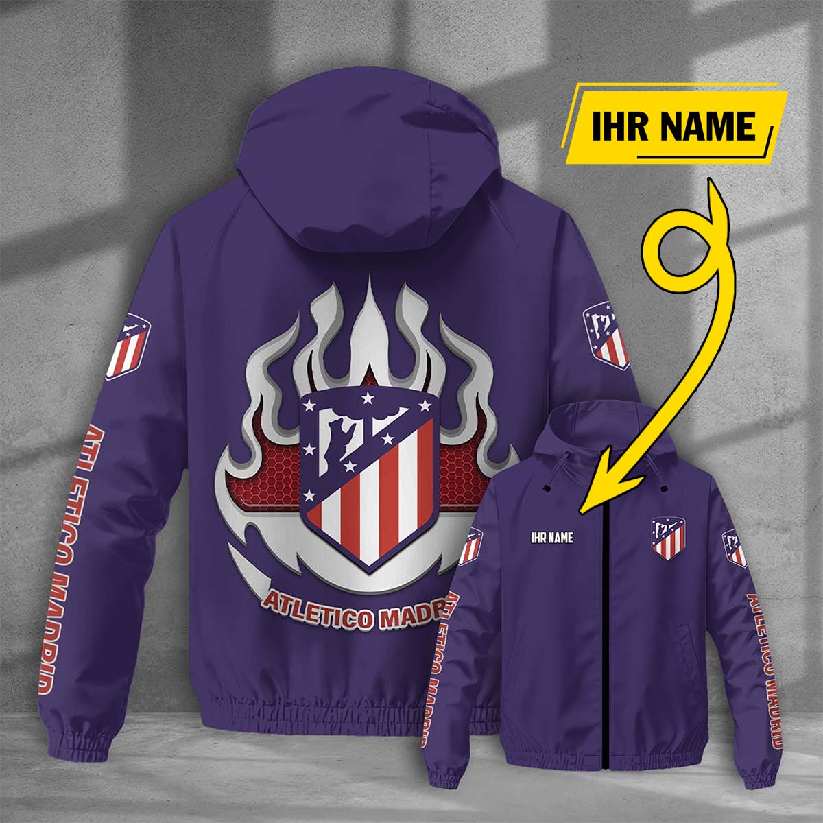 Atletico Madrid FC Windjacke - ATM Windbreaker – Bild 9