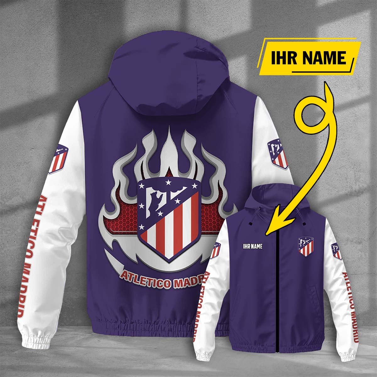 Atletico Madrid FC Windjacke - ATM Windbreaker – Bild 5