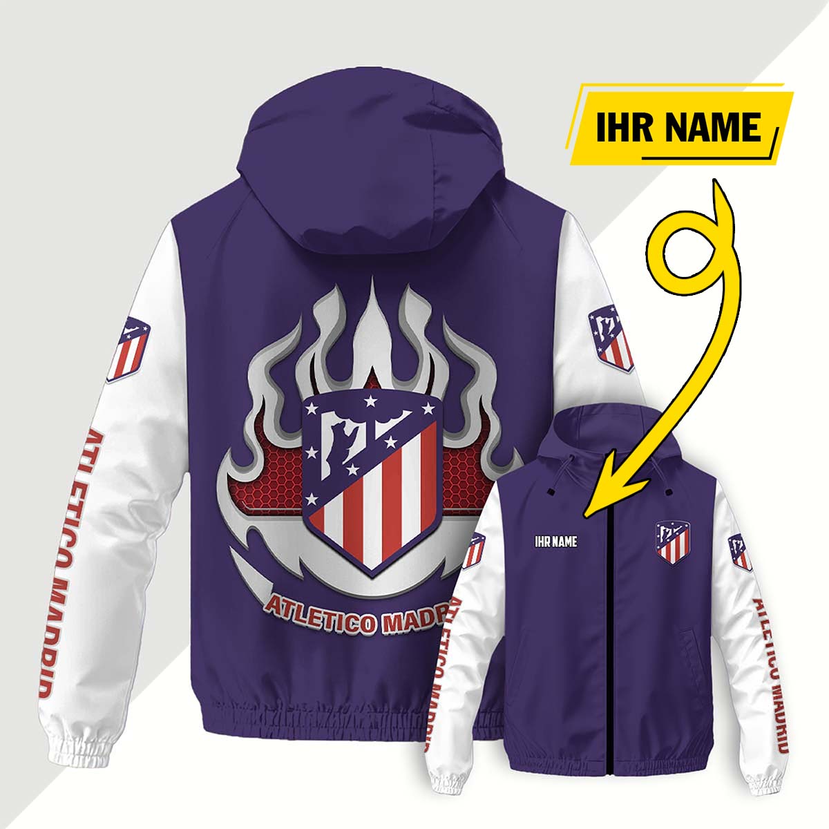 Atletico Madrid FC Windjacke - ATM Windbreaker – Bild 8
