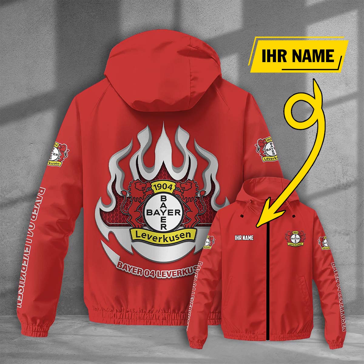 Bayer 04 Leverkusen Windjacke - B04 Windbreaker – Bild 9