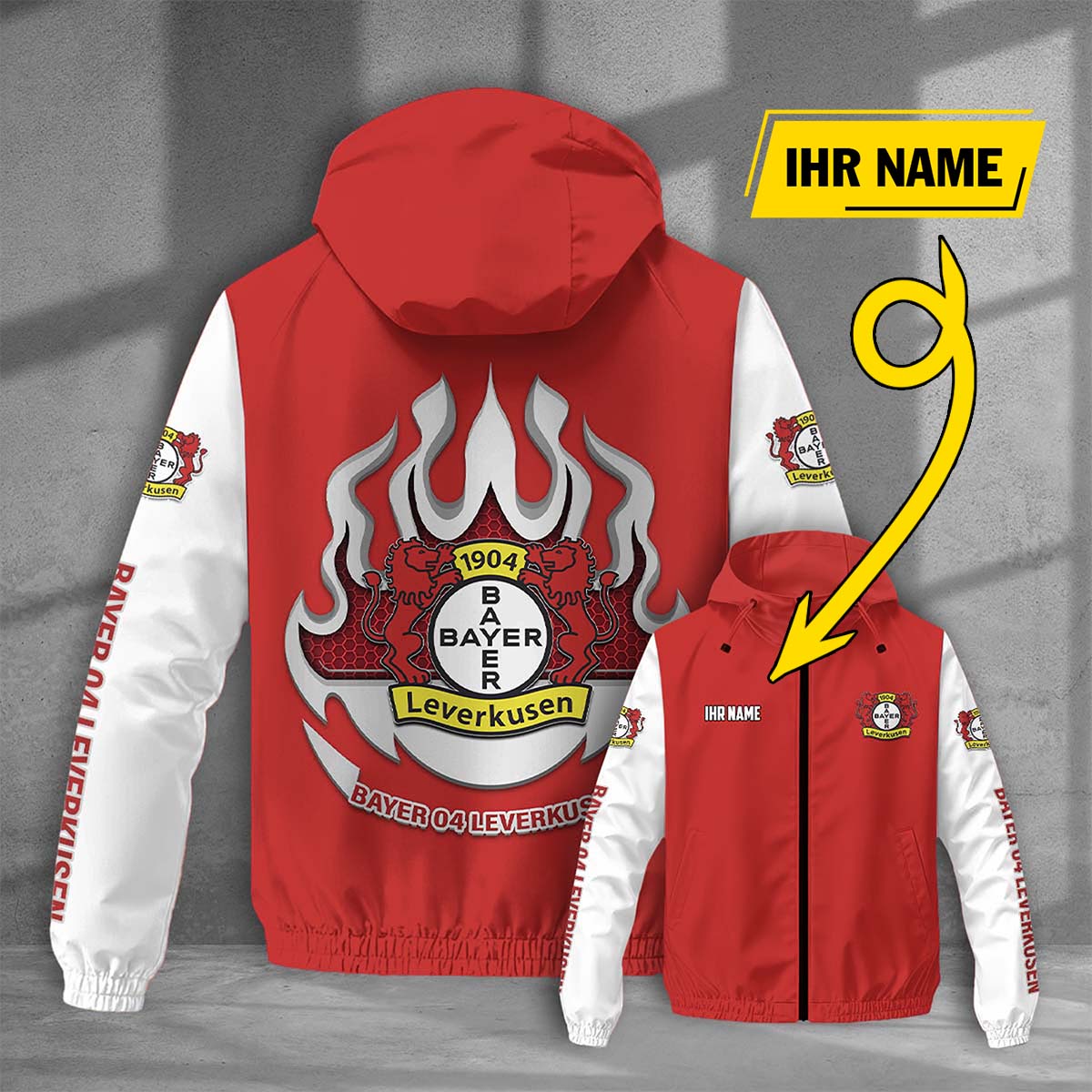 Bayer 04 Leverkusen Windjacke - B04 Windbreaker – Bild 5