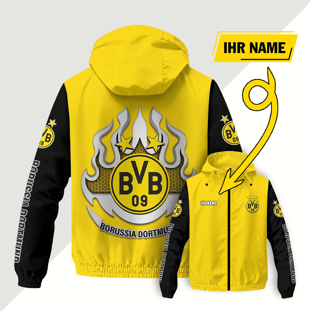 Borussia Dortmund Windjacke - BVB Windbreaker – Bild 4