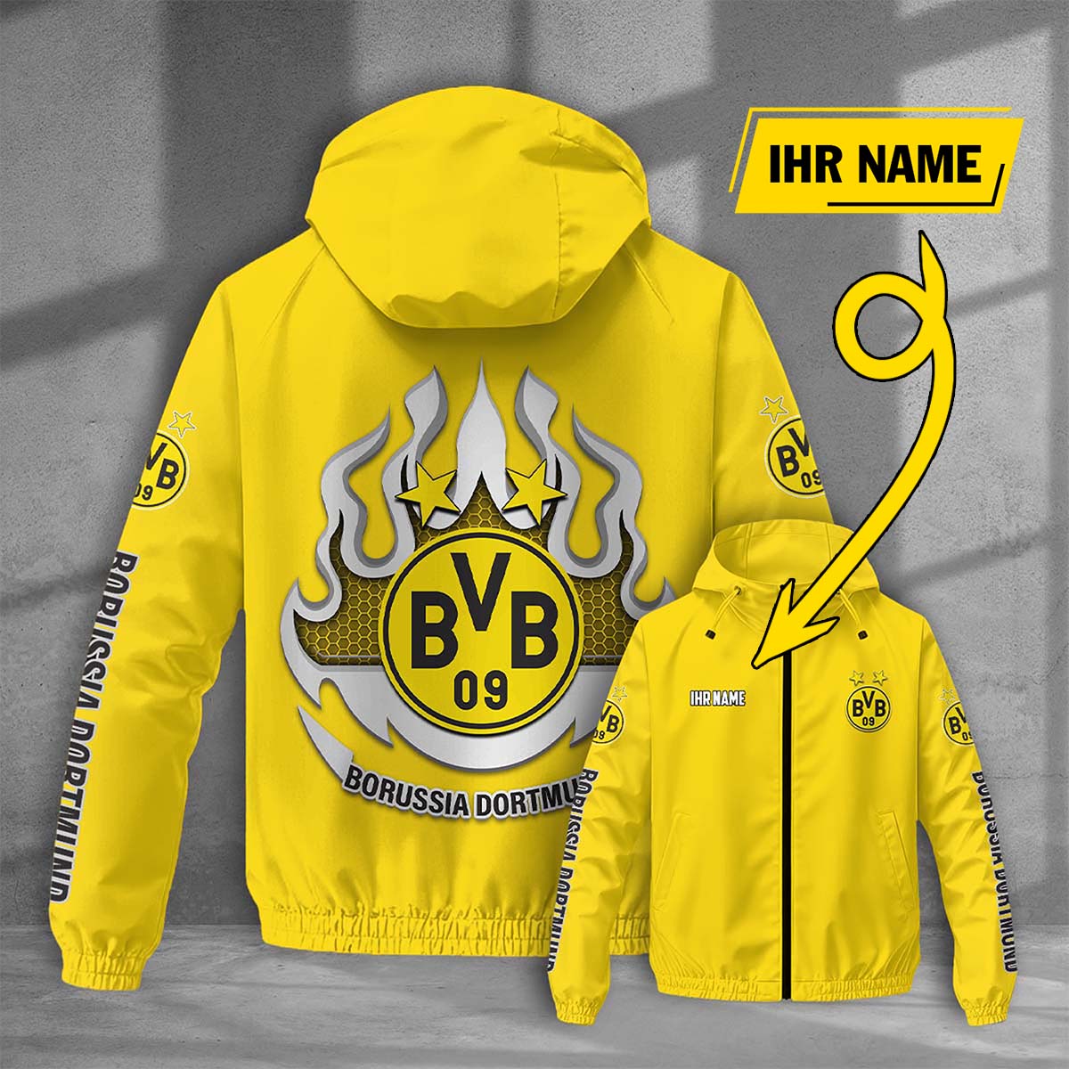 Borussia Dortmund Windjacke - BVB Windbreaker – Bild 9