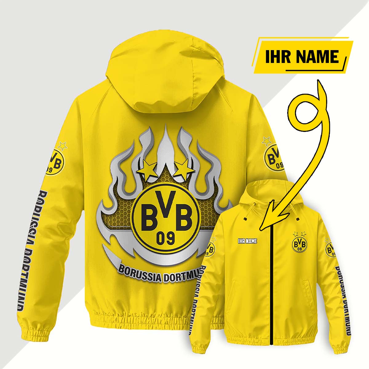Borussia Dortmund Windjacke - BVB Windbreaker – Bild 12