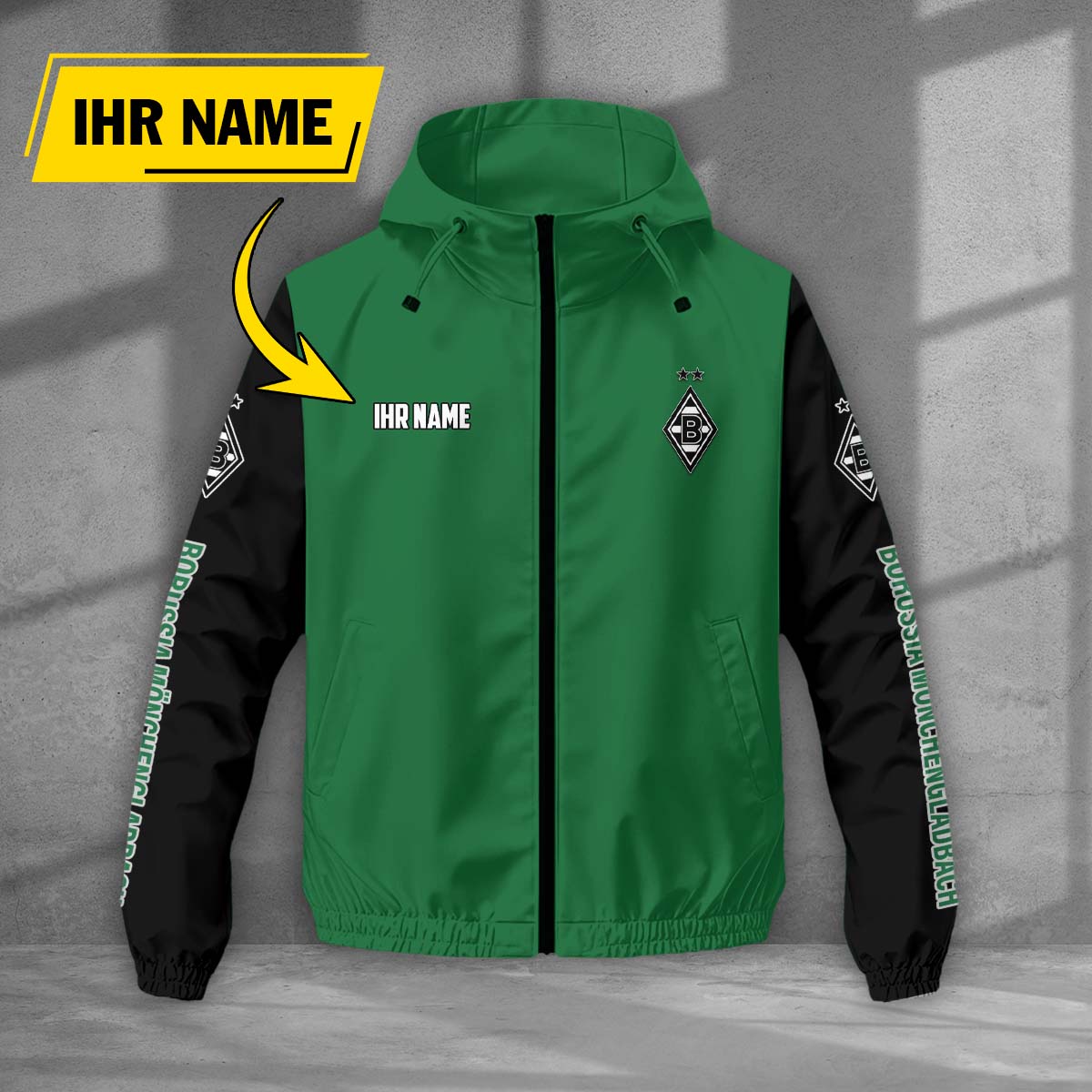 Borussia Mönchengladbach Windjacke - BMG Windbreaker – Bild 3