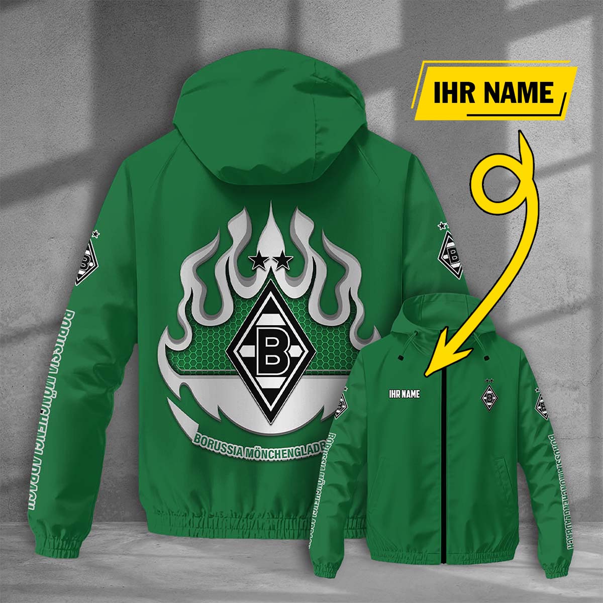 Borussia Mönchengladbach Windjacke - BMG Windbreaker – Bild 9