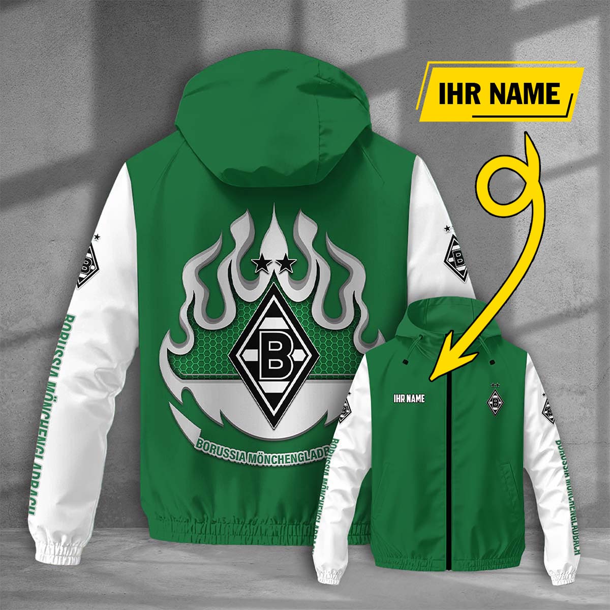 Borussia Mönchengladbach Windjacke - BMG Windbreaker – Bild 5