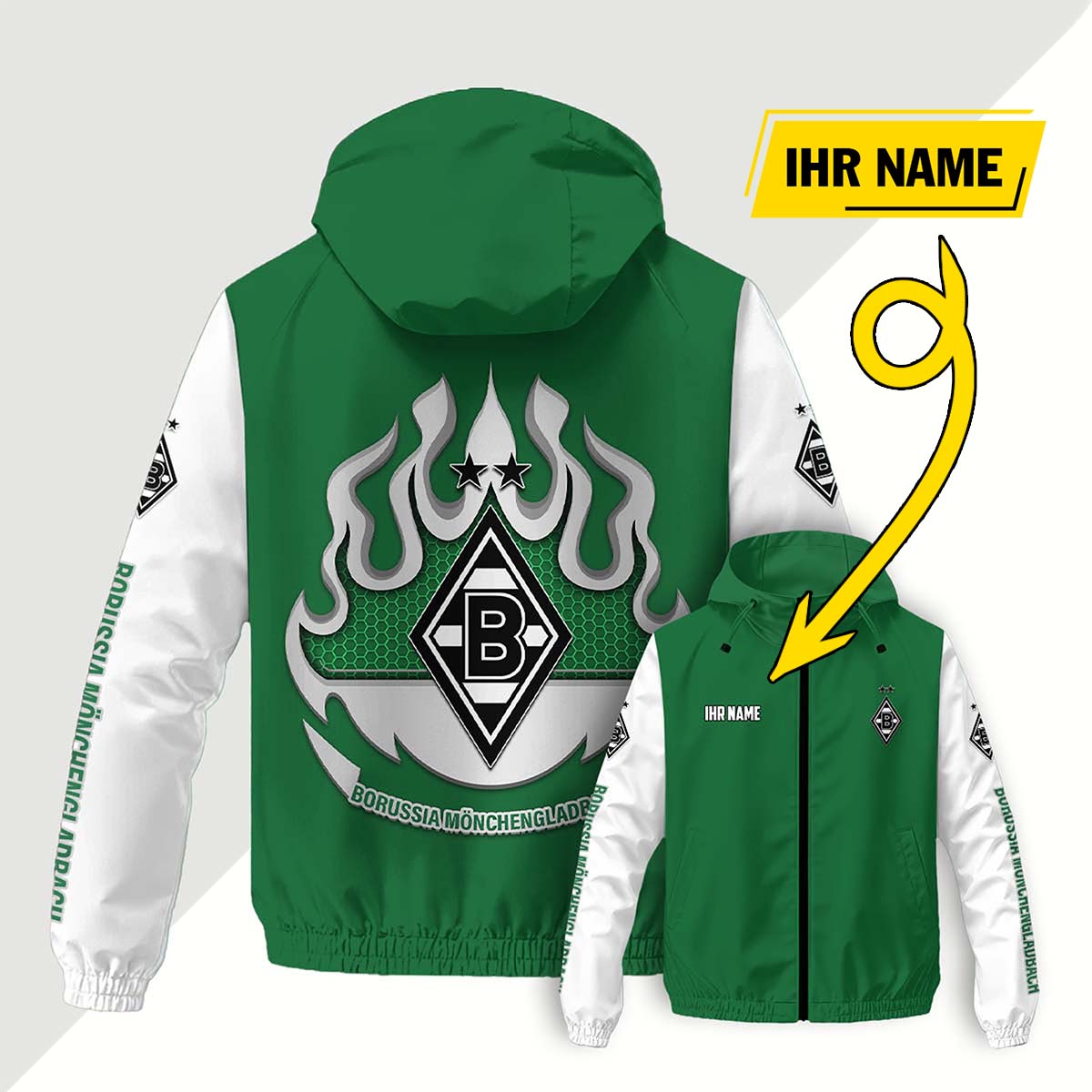 Borussia Mönchengladbach Windjacke - BMG Windbreaker – Bild 8