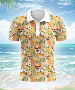 Alternative view of Chihuahua Hund Polohemd - Lustiges Tropen Kurzarm Shirt für Herren Damen