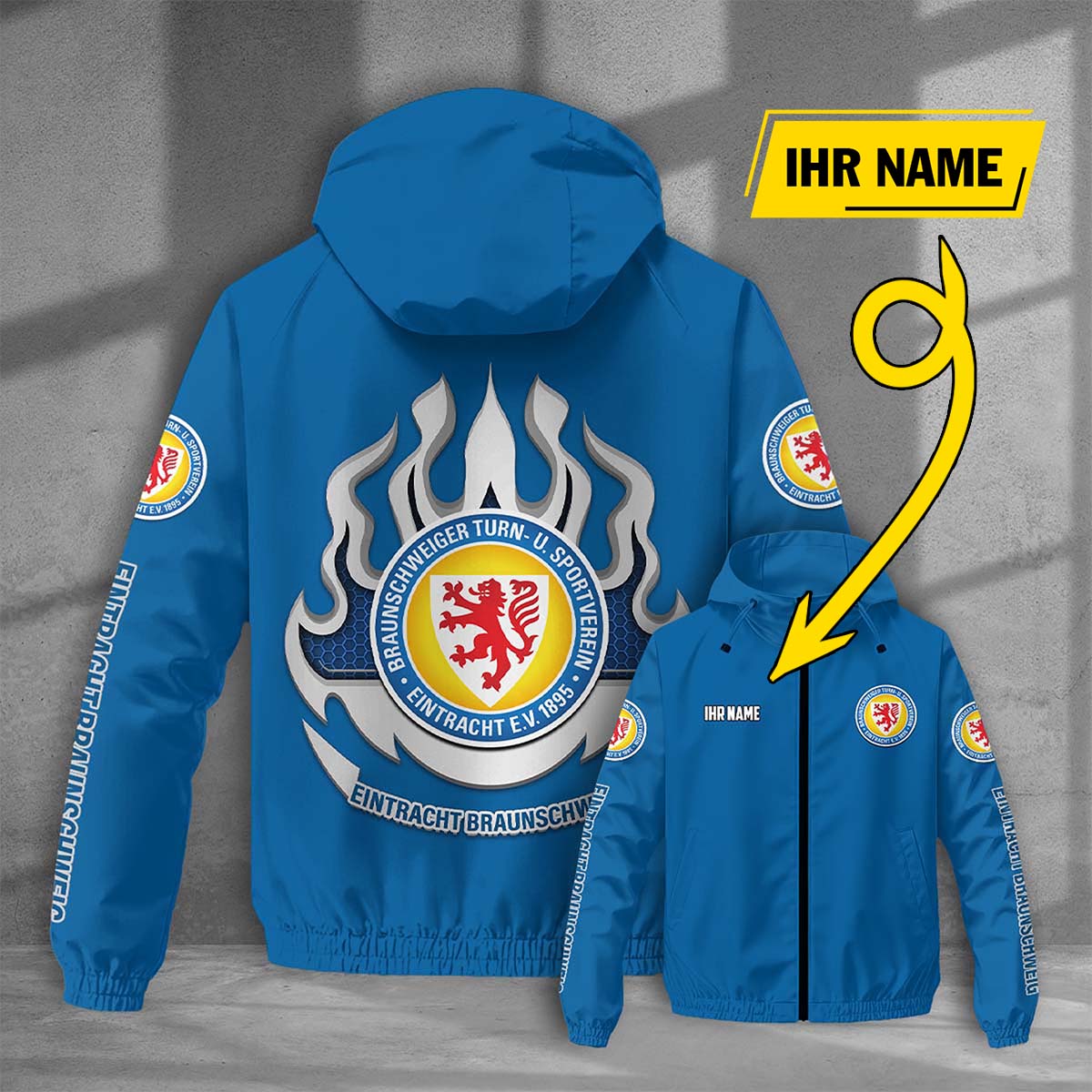 Eintracht Braunschweig Windjacke - BTSV Windbreaker – Bild 9