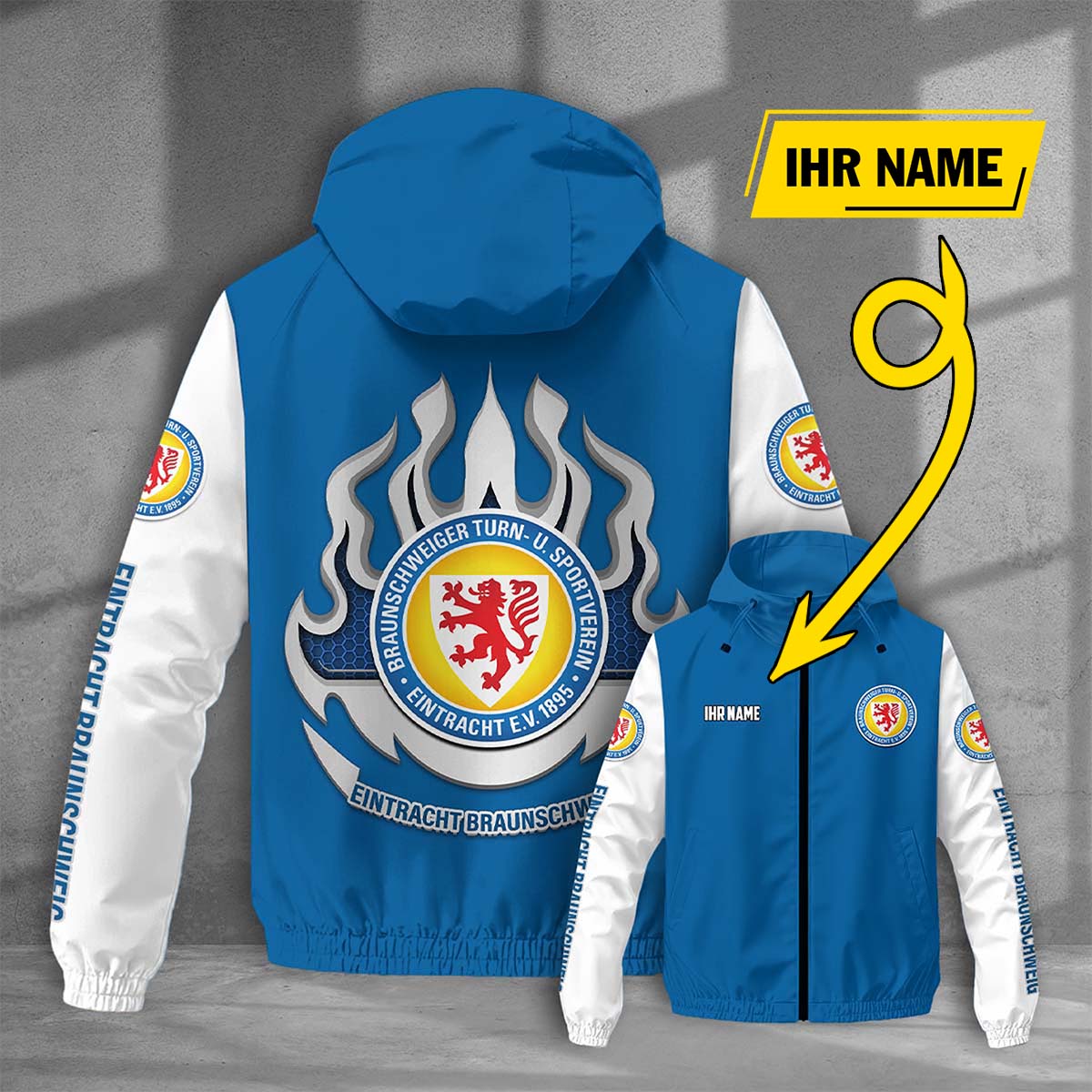 Eintracht Braunschweig Windjacke - BTSV Windbreaker – Bild 5