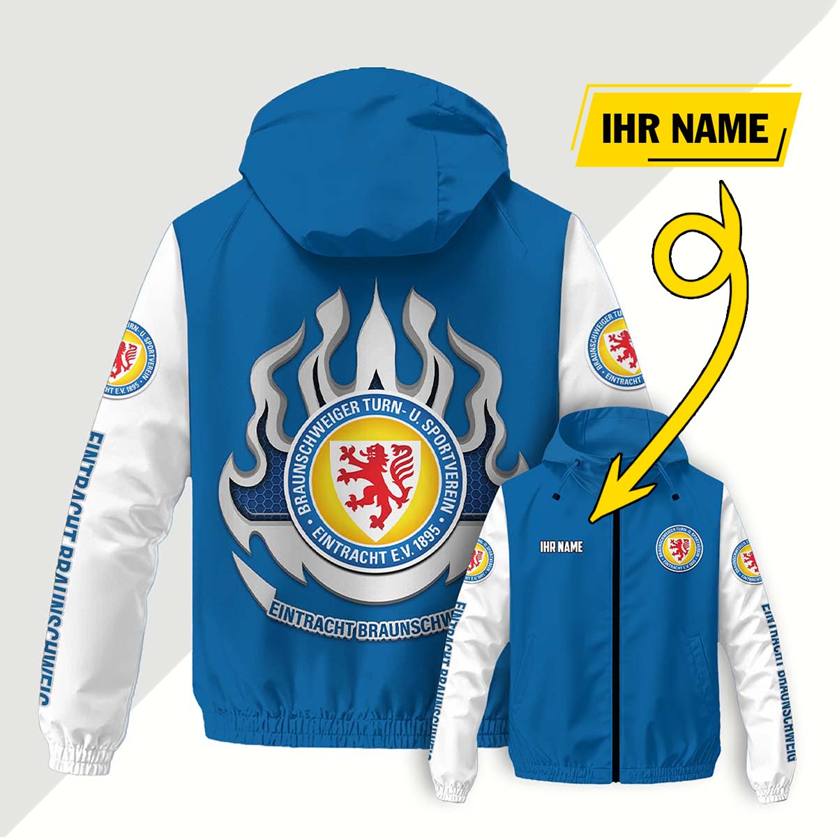 Eintracht Braunschweig Windjacke - BTSV Windbreaker – Bild 8