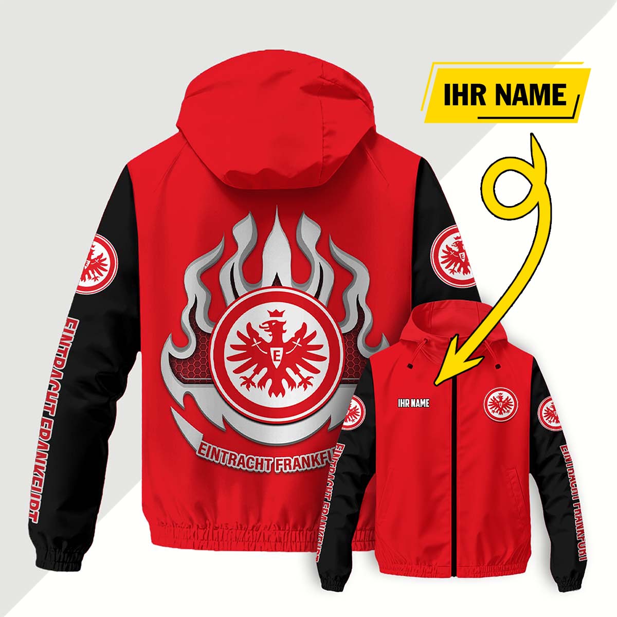 Eintracht Frankfurt Windjacke - SGE Windbreaker – Bild 4