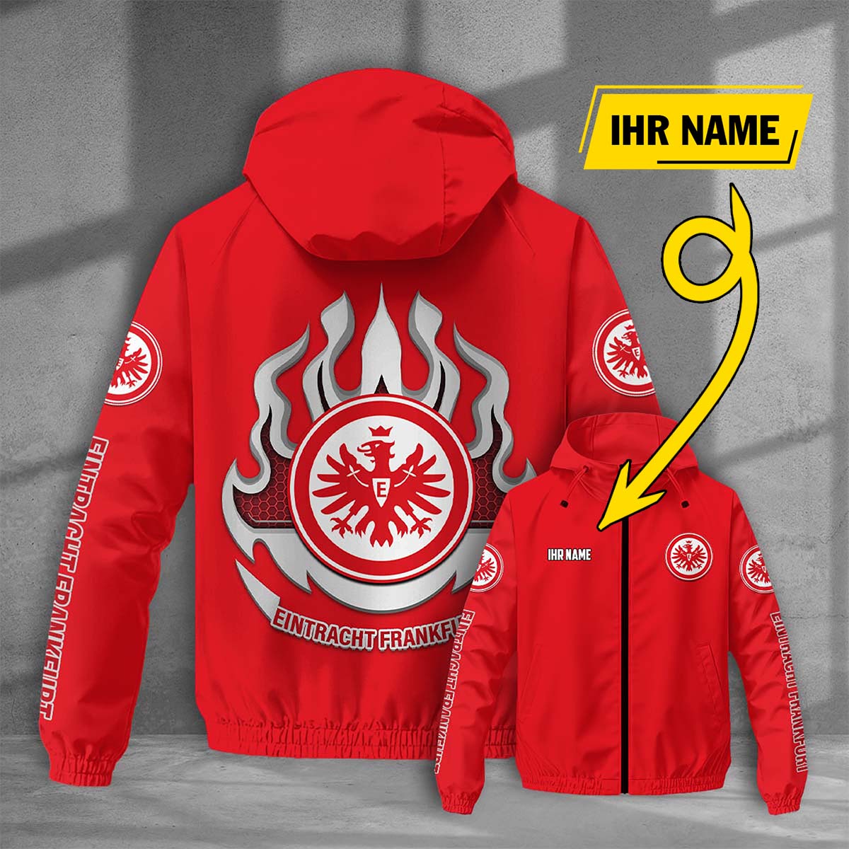 Eintracht Frankfurt Windjacke - SGE Windbreaker – Bild 9