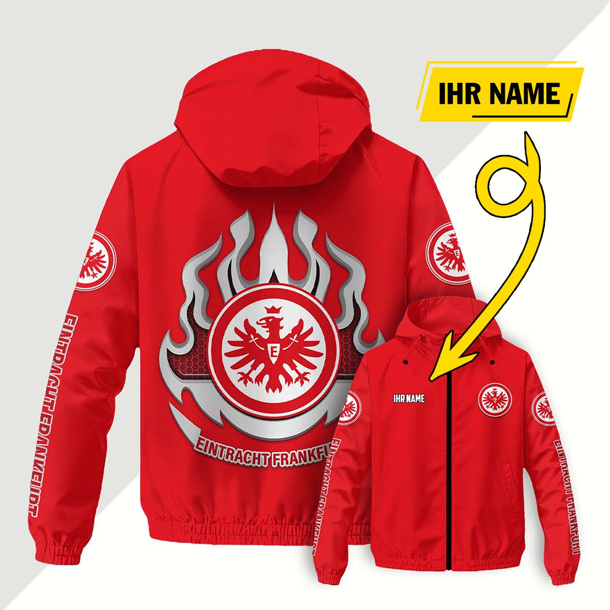 Eintracht Frankfurt Windjacke - SGE Windbreaker – Bild 12