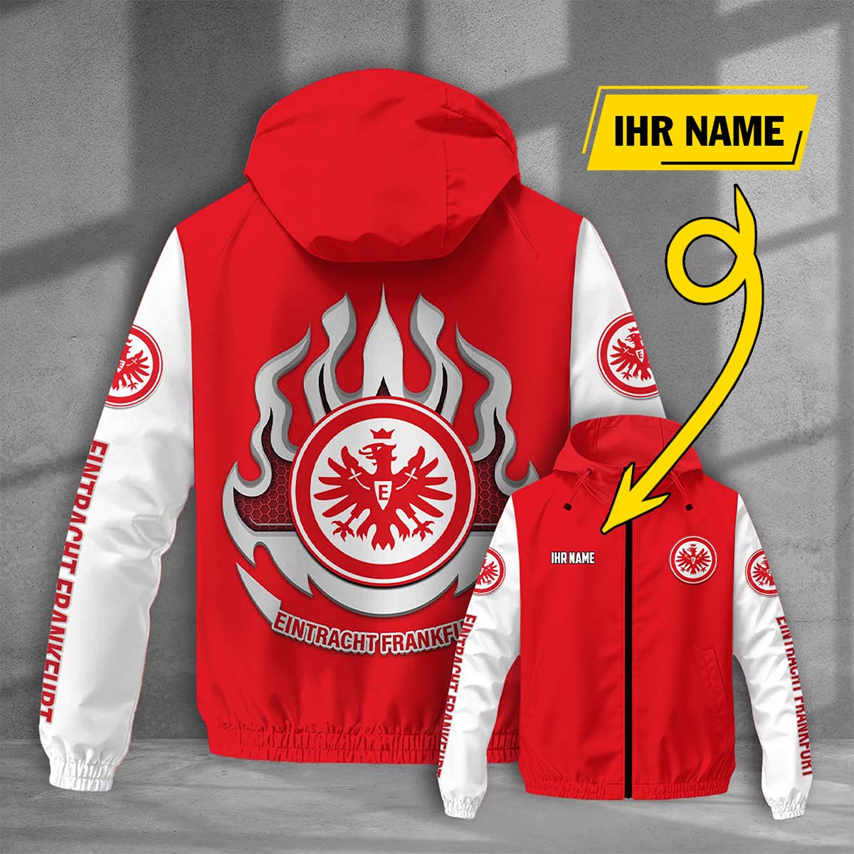 Eintracht Frankfurt Windjacke - SGE Windbreaker – Bild 5
