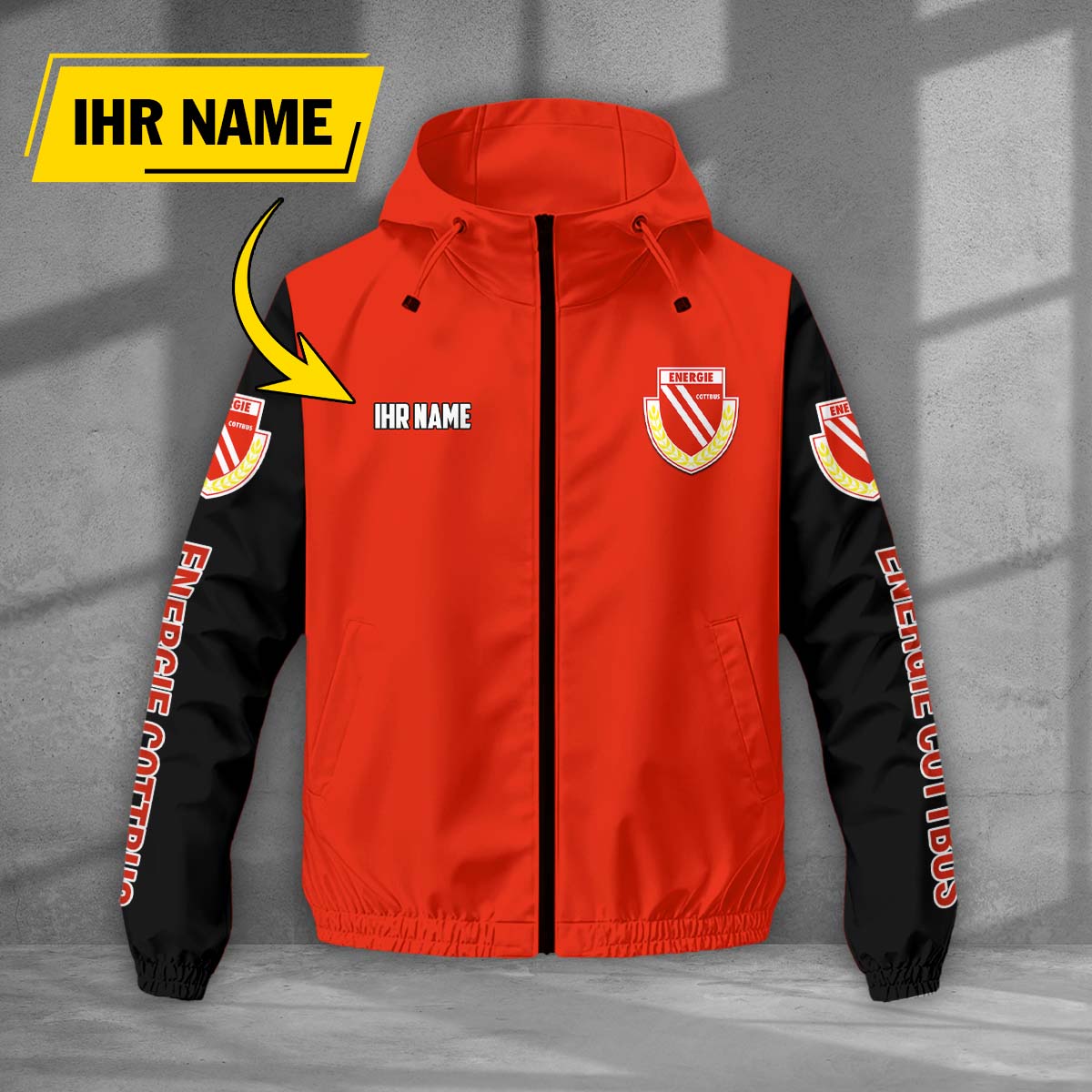 Energie Cottbus Windjacke - FCE Windbreaker – Bild 3