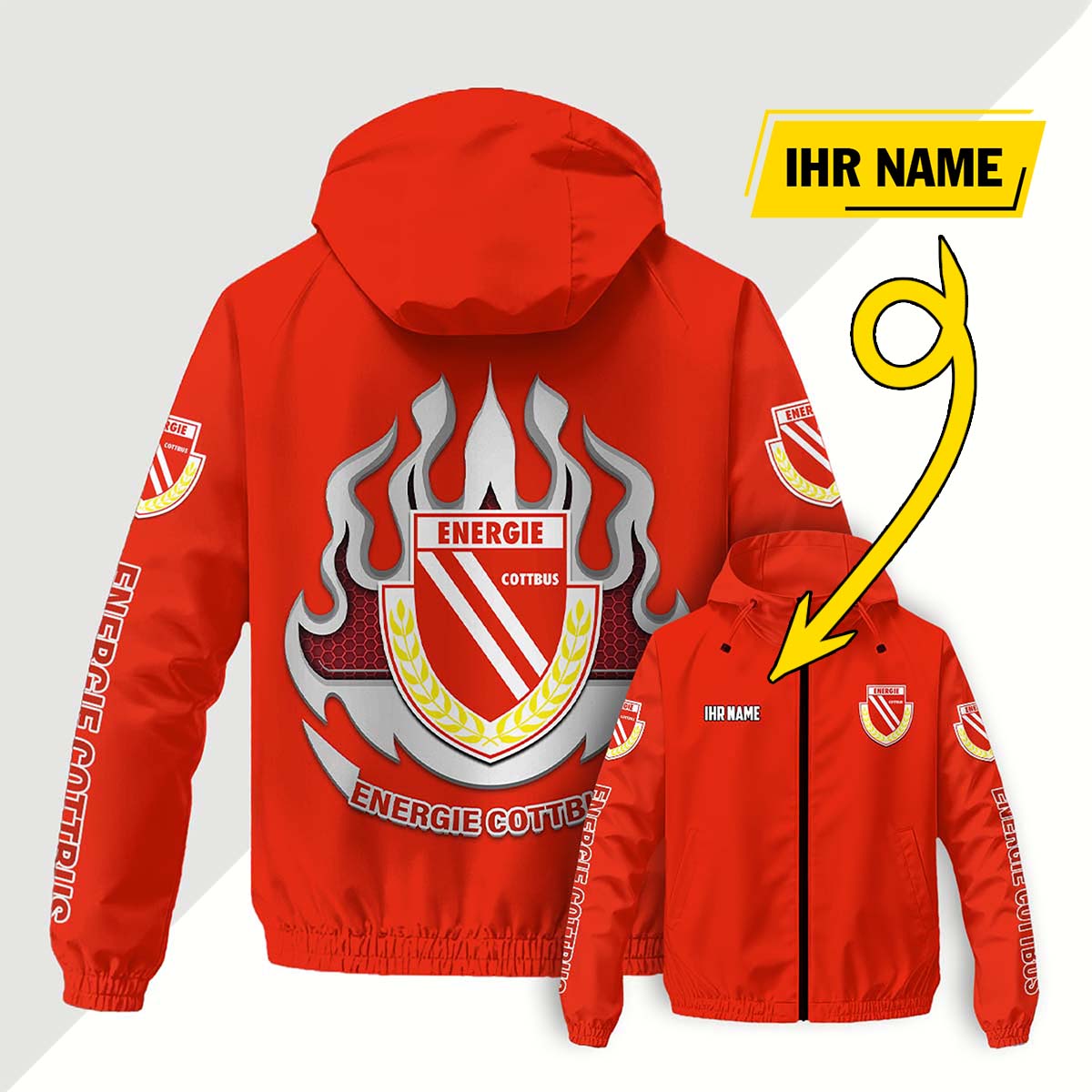Energie Cottbus Windjacke - FCE Windbreaker – Bild 12