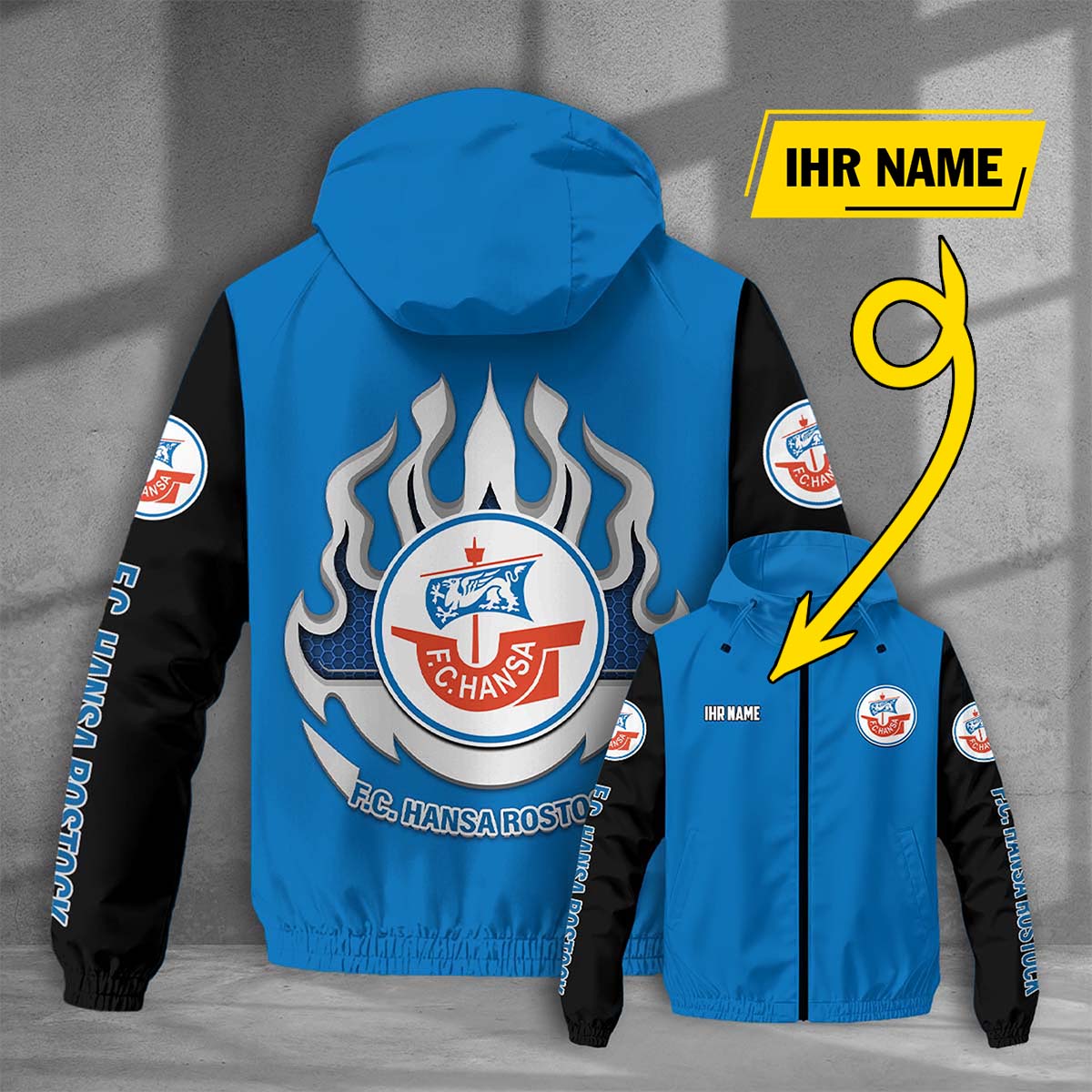 F.C. Hansa Rostock Windjacke - FCH Windbreaker