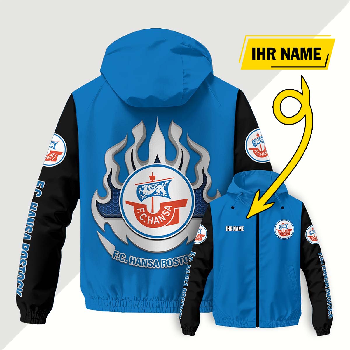 F.C. Hansa Rostock Windjacke - FCH Windbreaker – Bild 4