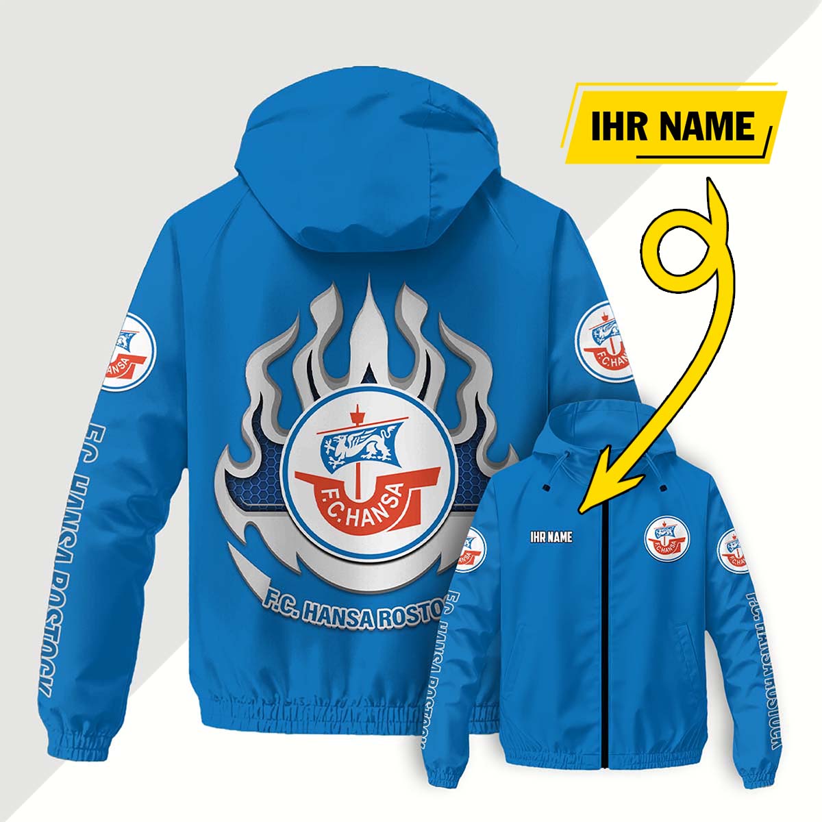 F.C. Hansa Rostock Windjacke - FCH Windbreaker – Bild 12