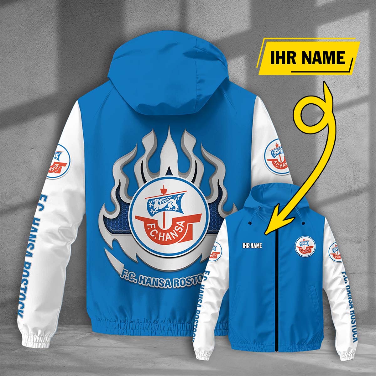 F.C. Hansa Rostock Windjacke - FCH Windbreaker – Bild 5