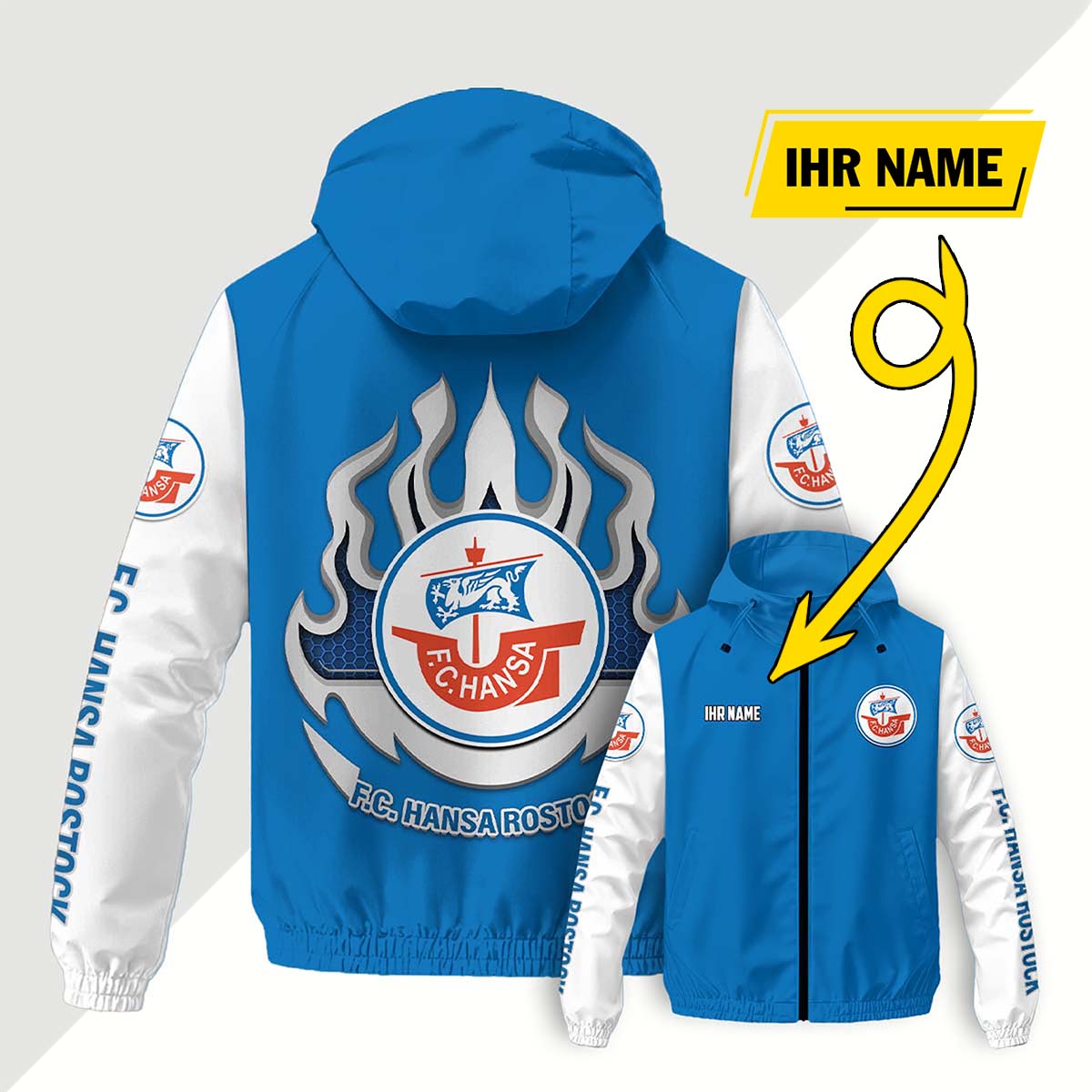 F.C. Hansa Rostock Windjacke - FCH Windbreaker – Bild 8