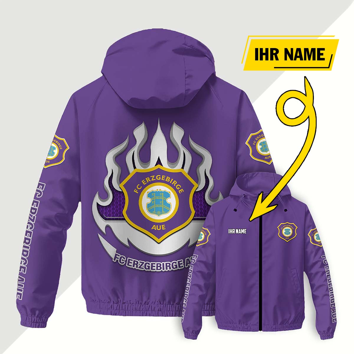 FC Erzgebirge Aue Windjacke - FCE Windbreaker – Bild 12